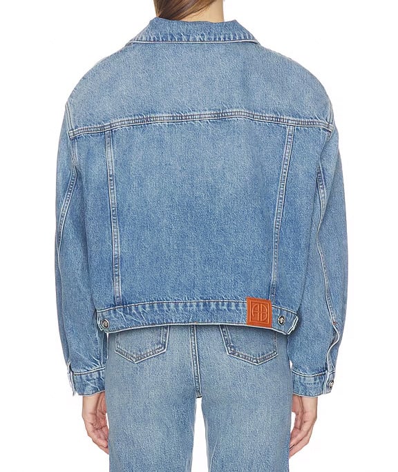 Anine Bing jeans jacket blue Blauw