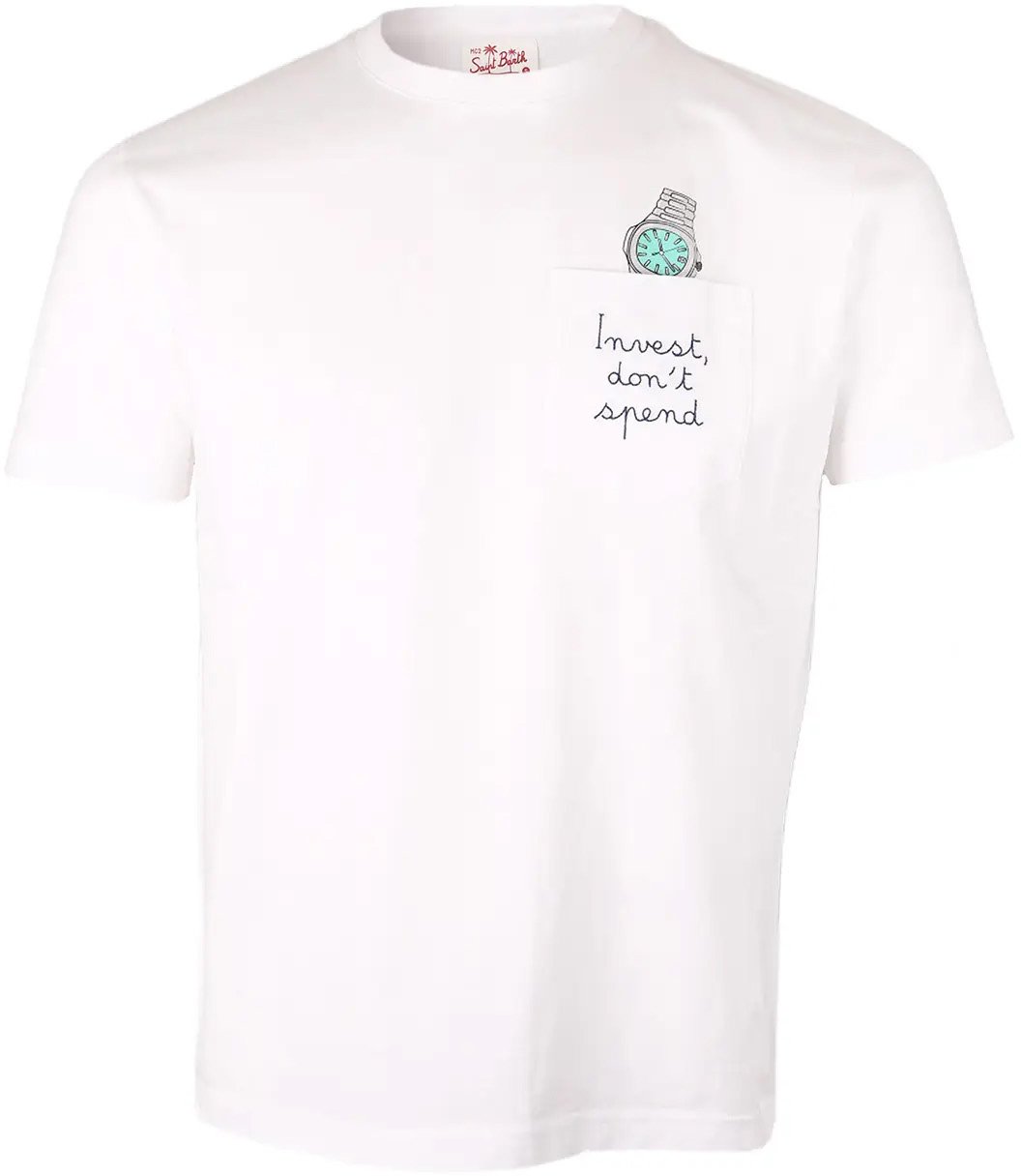 MC2 Saint Barth T-shirt Austin wit Wit