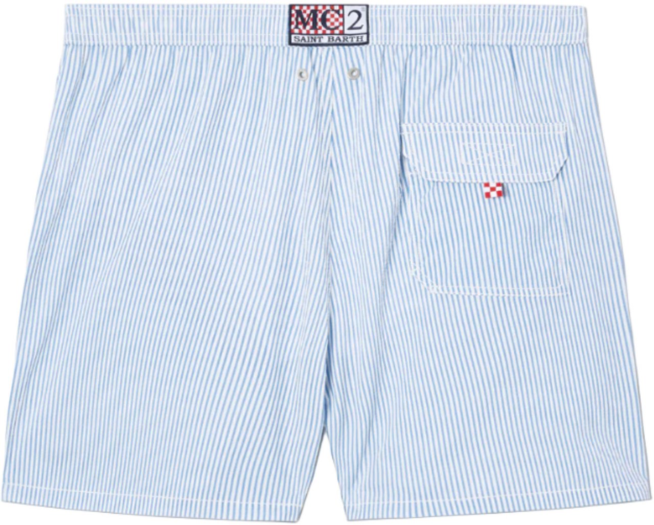 MC2 Saint Barth Zwembroek Patmos gestreept blauw/wi Blauw
