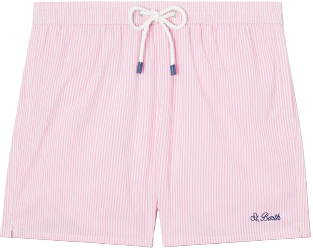 MC2 Saint Barth Zwembroek Patmos gestreept roze/wit Roze