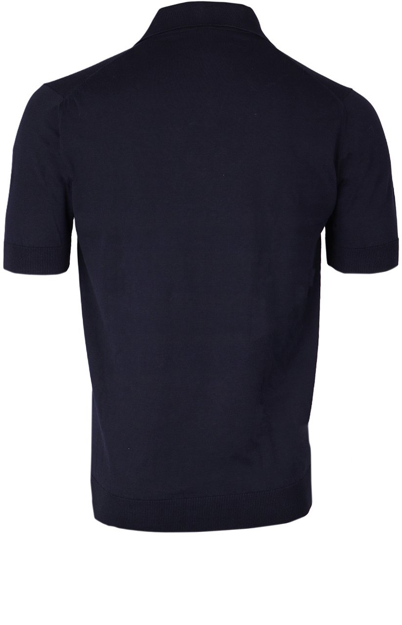 Filippo De Laurentiis Polo donkerblauw Blauw