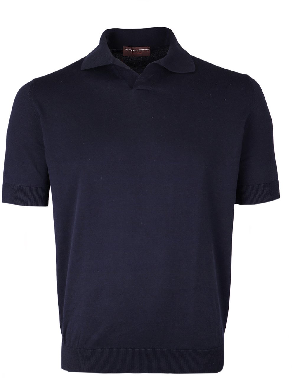 Filippo De Laurentiis Polo donkerblauw Blauw