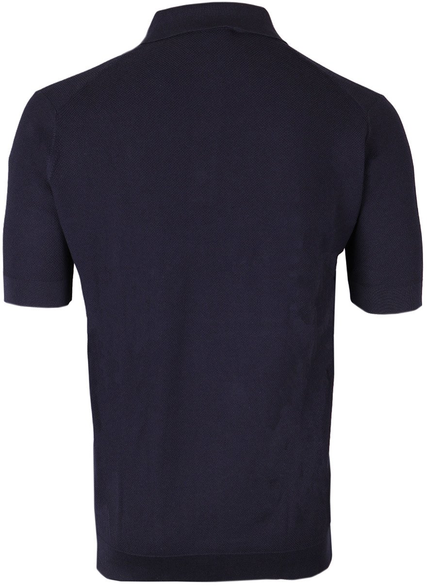 Filippo De Laurentiis Polo donkerblauw Blauw