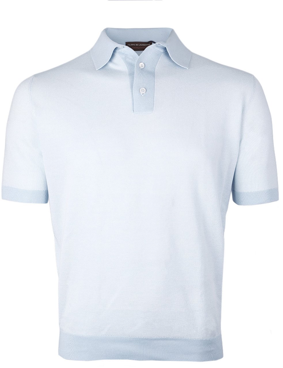 Filippo De Laurentiis Polo lichtblauw Blauw