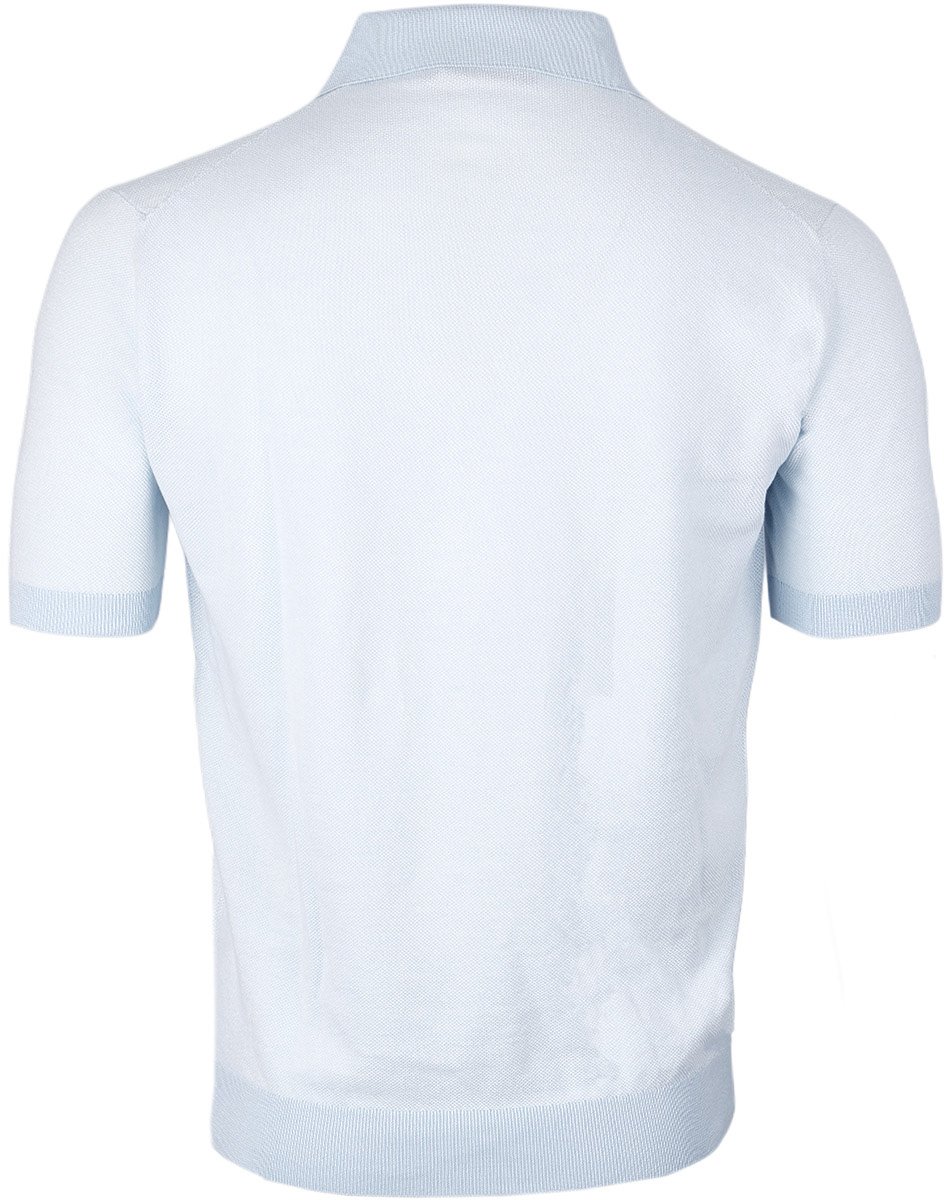 Filippo De Laurentiis Polo lichtblauw Blauw