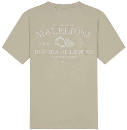 Malelions Malelions Men Riviera T-Shirt Taupe