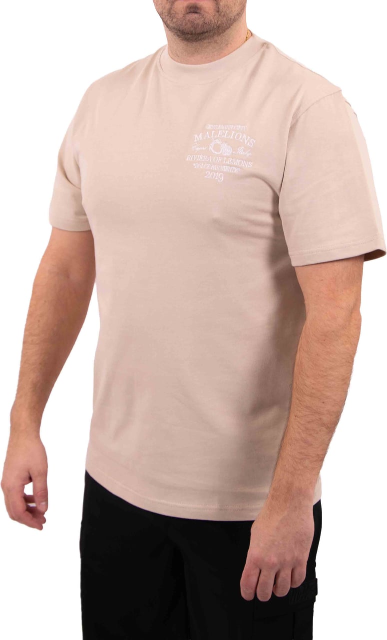 Malelions Malelions Men Riviera T-Shirt Taupe