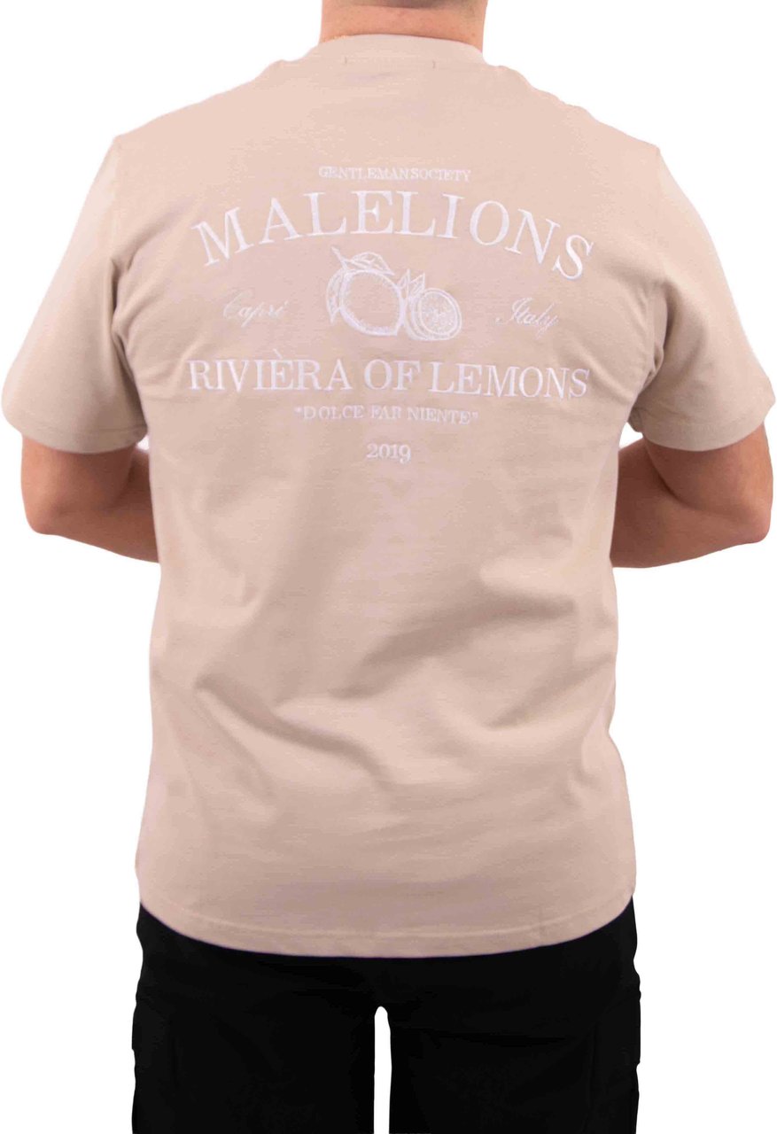 Malelions Malelions Men Riviera T-Shirt Taupe