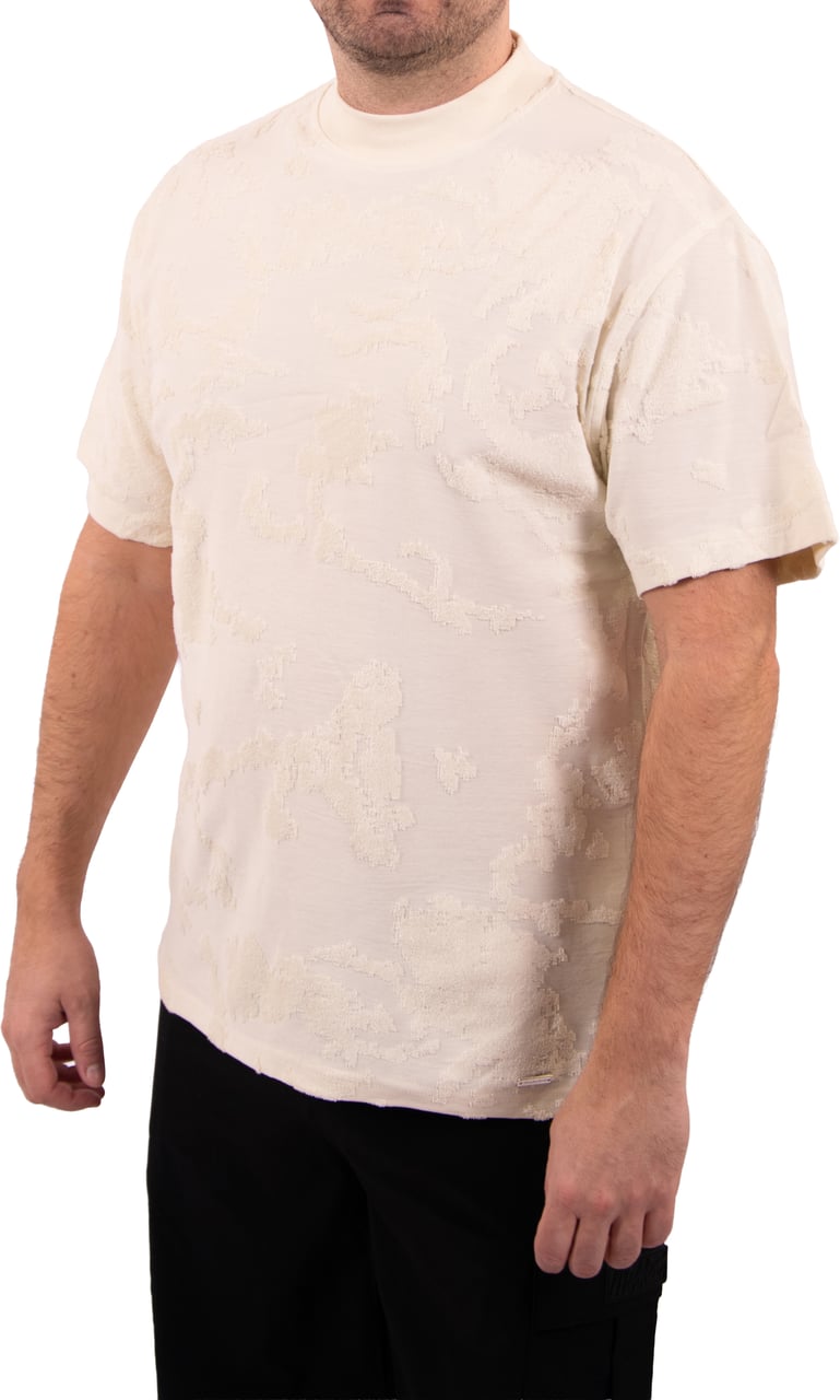 Malelions Malelions Men Jacquard T-Shirt Wit