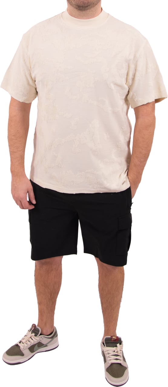 Malelions Malelions Men Jacquard T-Shirt Wit