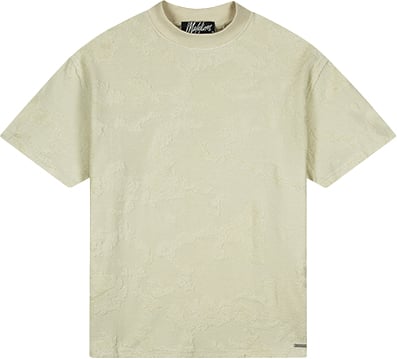 Malelions Malelions Men Jacquard T-Shirt Wit