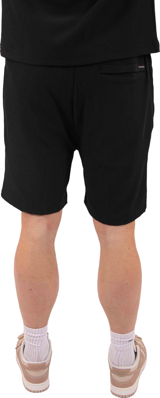 Malelions Malelions Men Ribbed Shorts Zwart