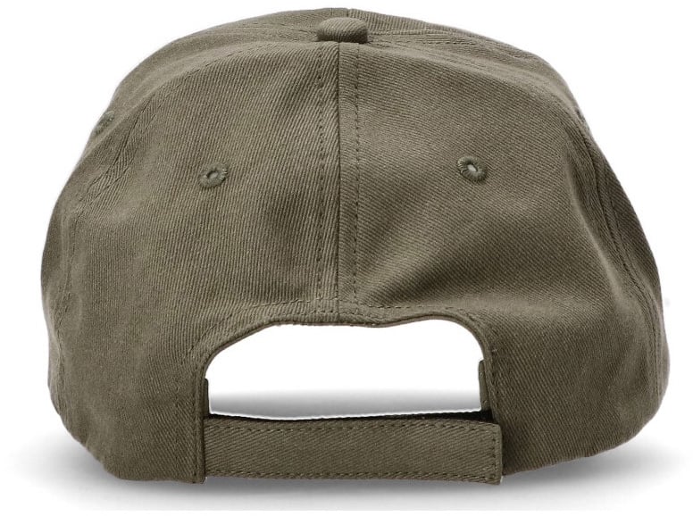 Boss Pet van katoenen twill Groen