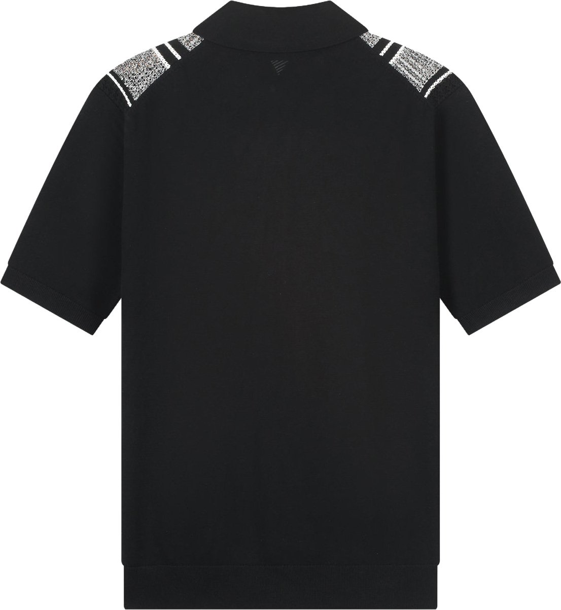 Pure Path Ripley Jacquard Knit Shirt Zwart