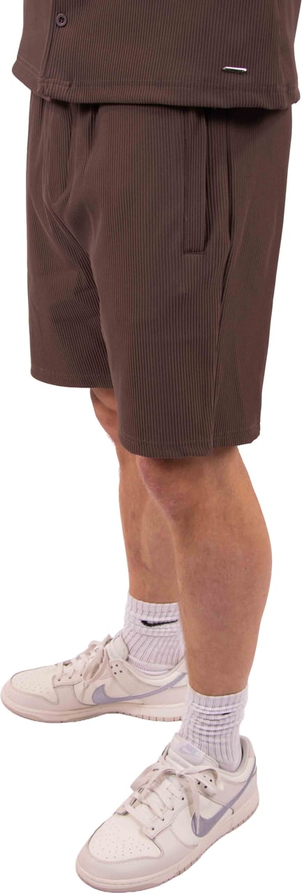 Malelions Malelions Ribbed Shorts Bruin