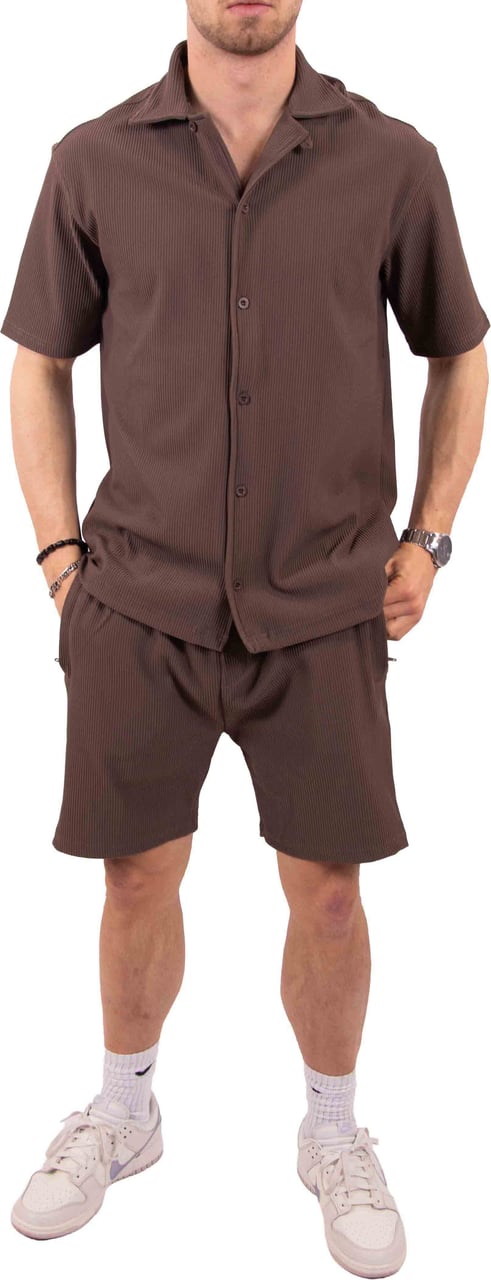 Malelions Malelions Ribbed Shorts Bruin