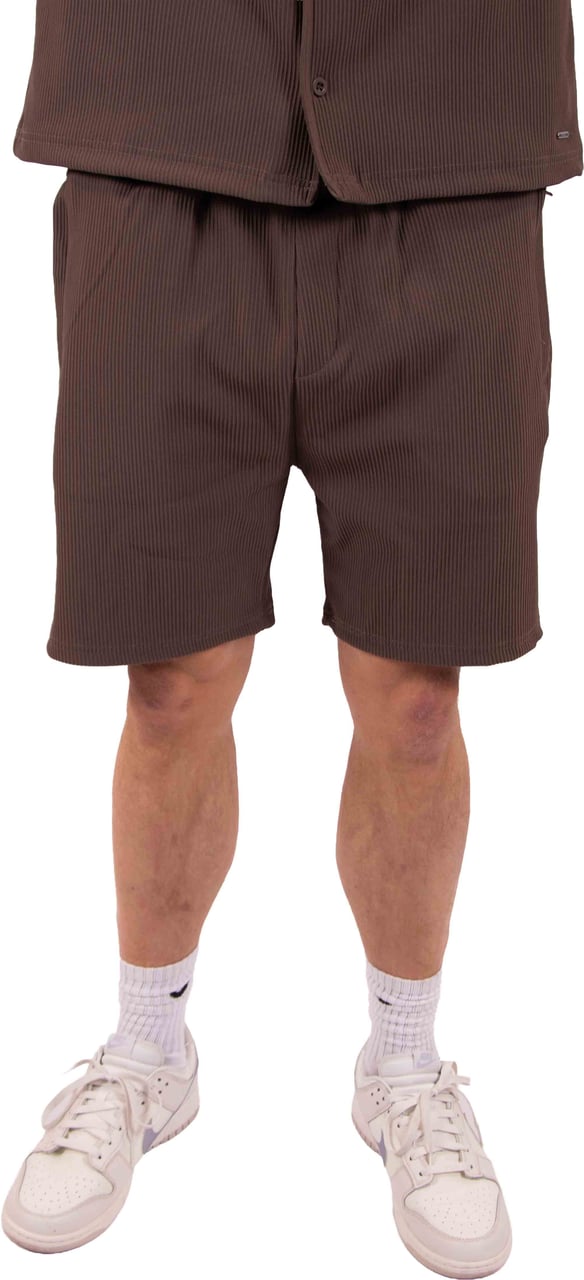 Malelions Malelions Ribbed Shorts Bruin