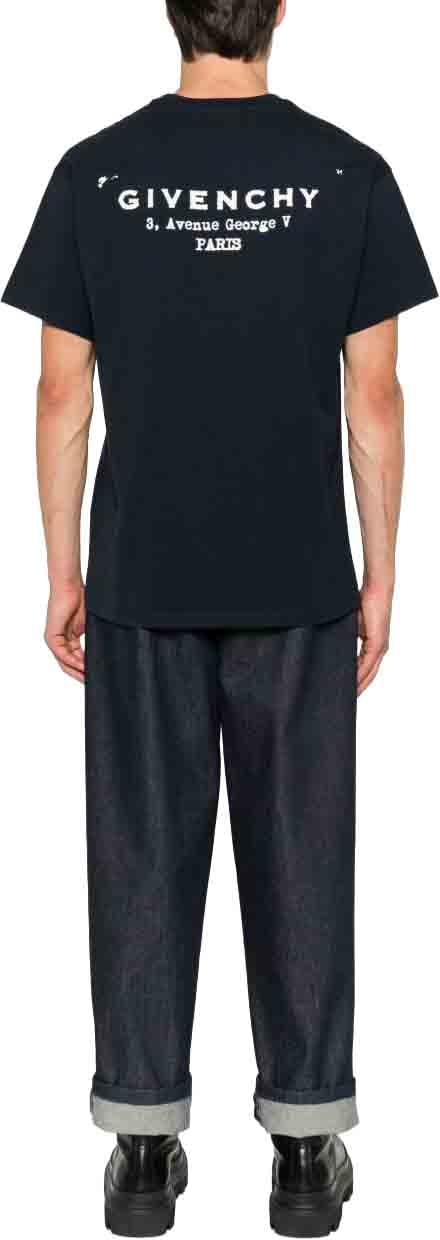 Givenchy T-Shirts And Polos Marine/Blanc Navy