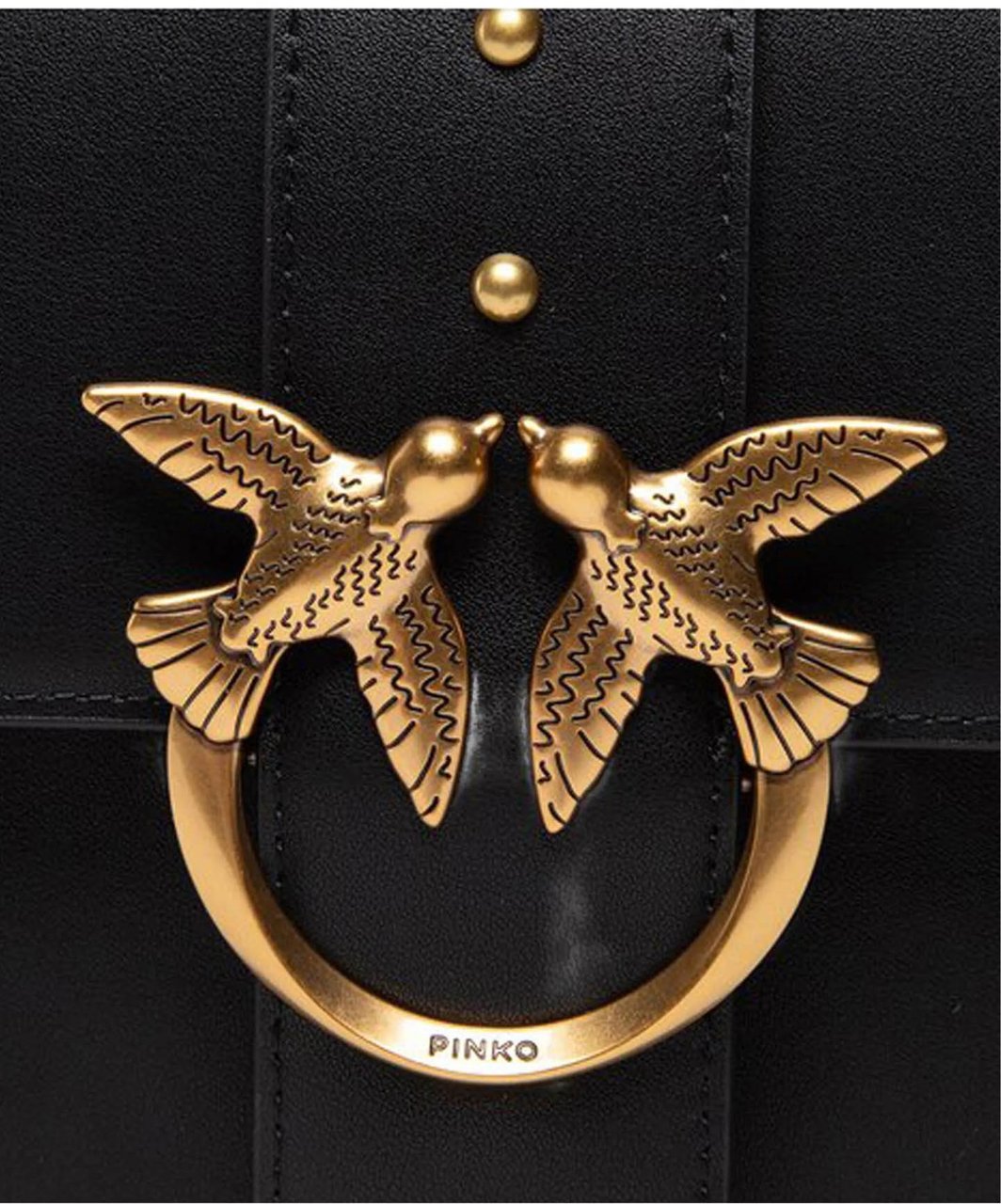 Pinko Bags Neroantique Gold Zwart