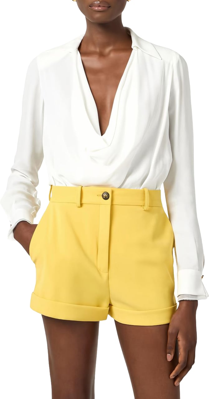 Elisabetta Franchi Shirts Ivory Wit