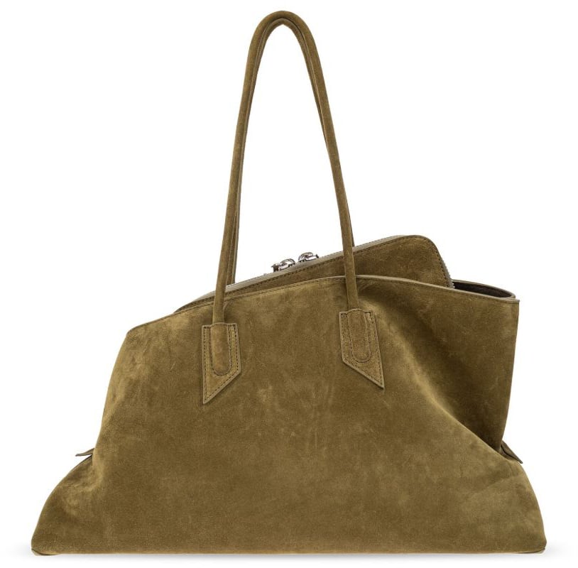 The Attico La Passegiata Medium Khaki Taupe
