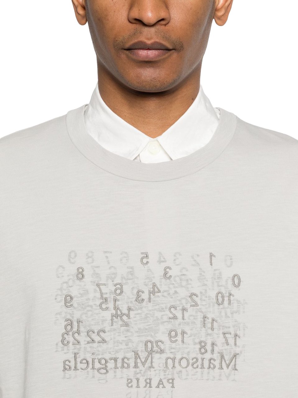 Maison Margiela Maison Margiela Grey cotton t-shirt Lichtgrijs