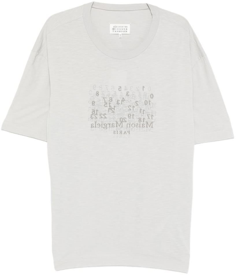 Maison Margiela Maison Margiela Grey cotton t-shirt Lichtgrijs
