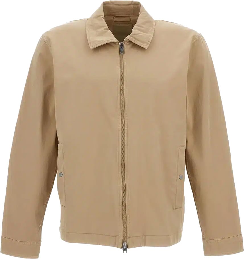 Woolrich Cotton Twill Timber Overshirt Gd Tr Beige