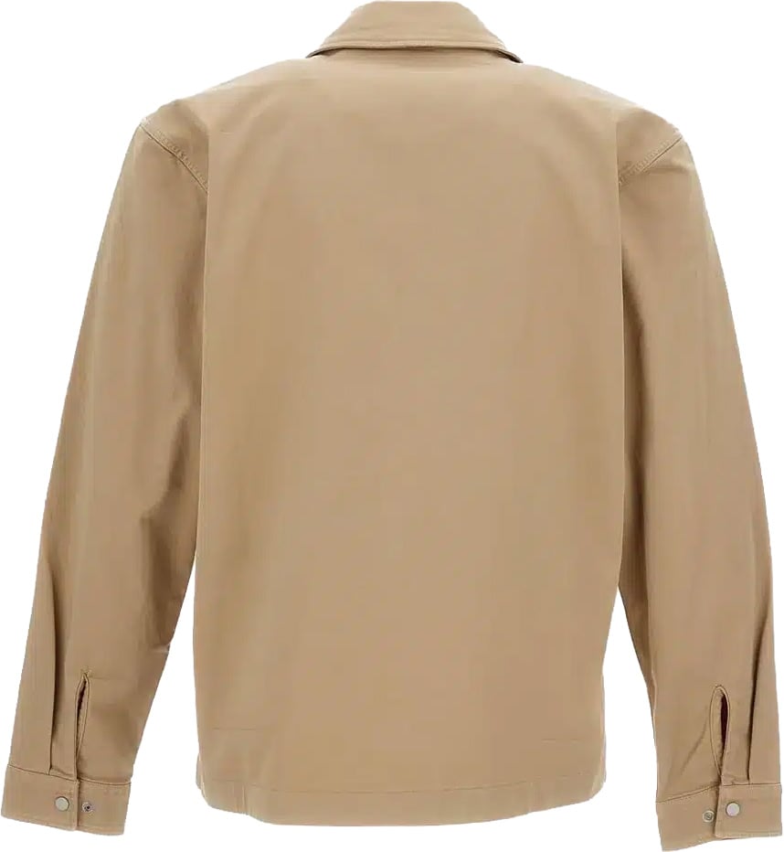 Woolrich Cotton Twill Timber Overshirt Gd Tr Beige