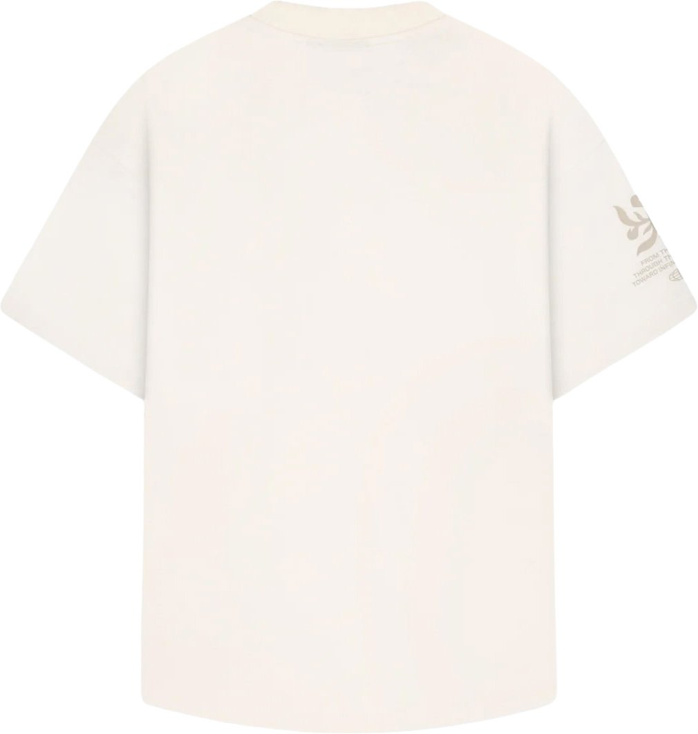 OFF THE PITCH Filigrain Oversized Tee Offwhite Wit