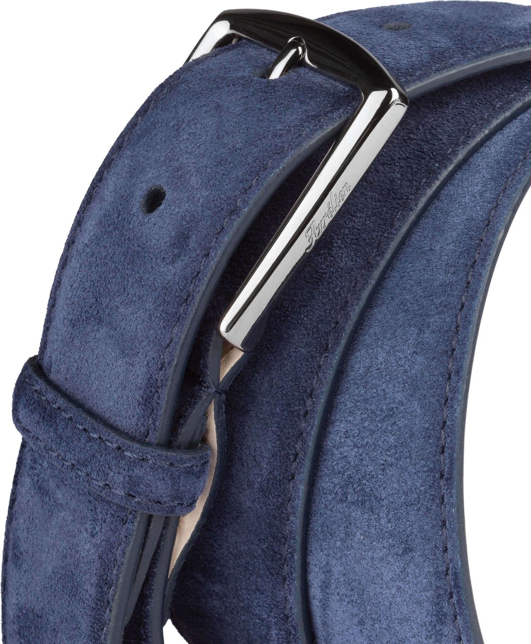 Aurélien Navy suède riem Blauw