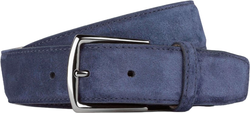 Aurélien Navy suède riem Blauw