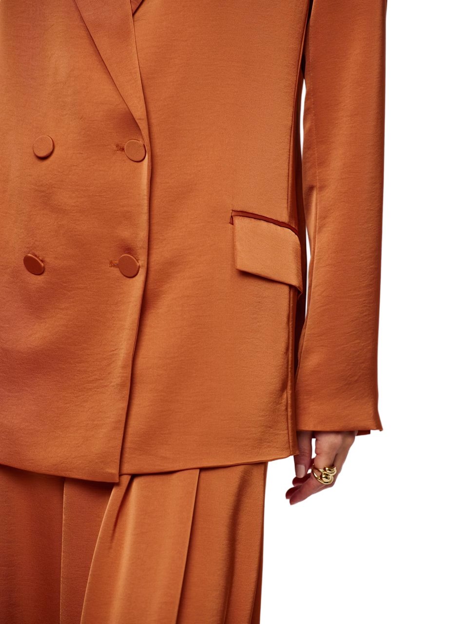 Dante6 Sevigny satijnen blazer Oranje