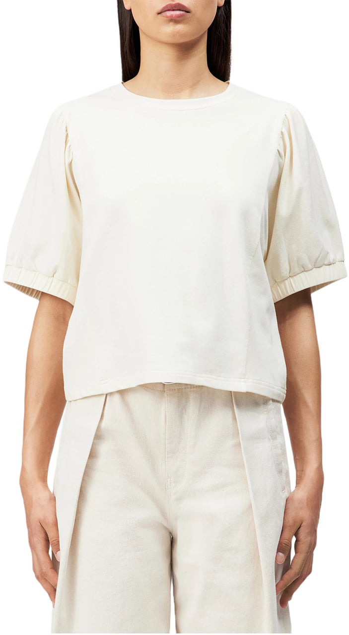 Drykorn T-shirt Aurati ecru Wit