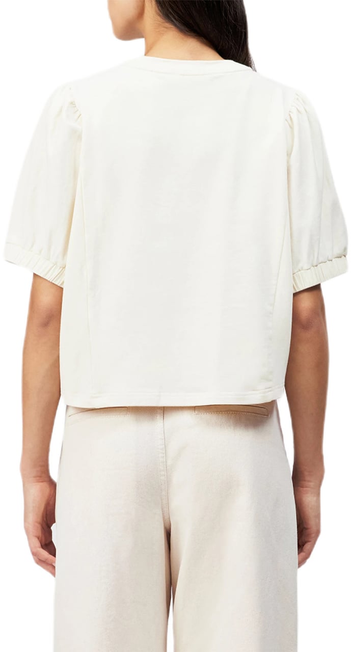 Drykorn T-shirt Aurati ecru Wit