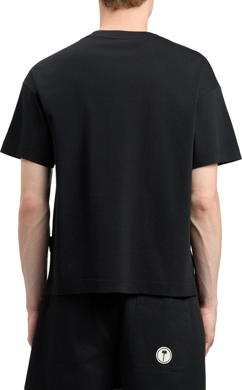 Palm Angels I Love PaRegular Tee Black Zwart