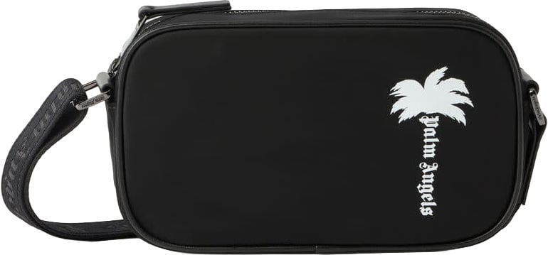Palm Angels Tree Logo Crossbody Bag Black Zwart