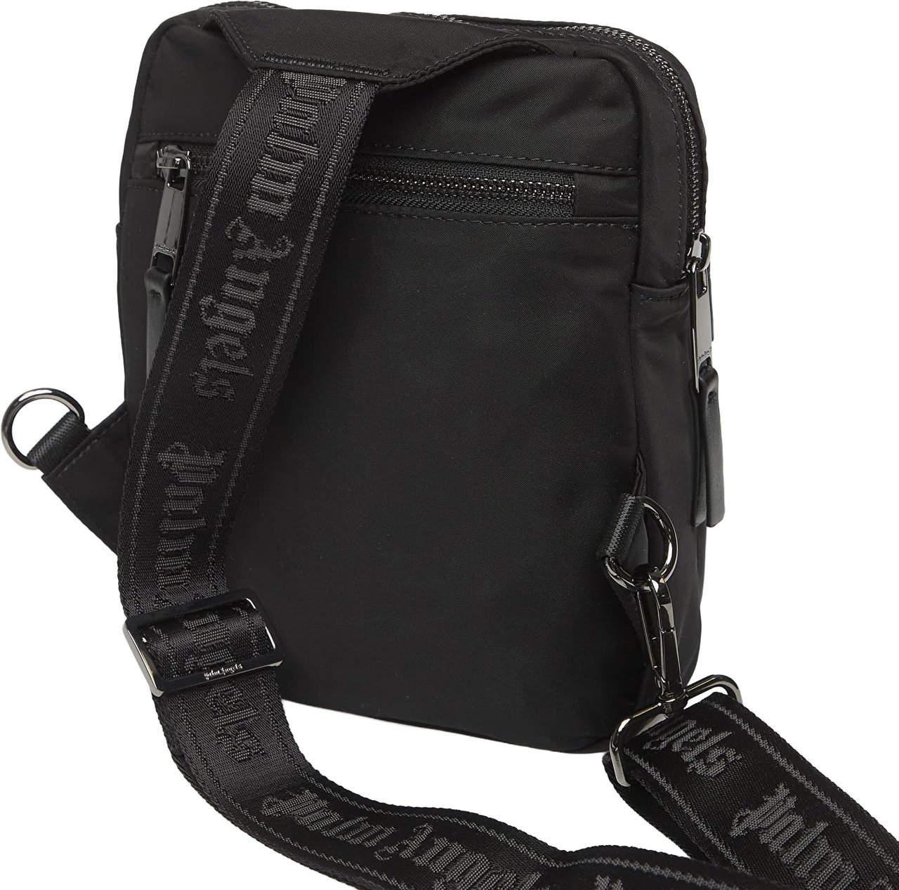 Palm Angels Logo Crossbody Bag Black Zwart