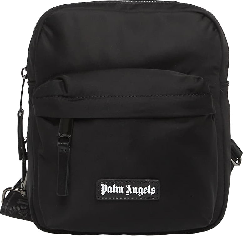 Palm Angels Logo Crossbody Bag Black Zwart