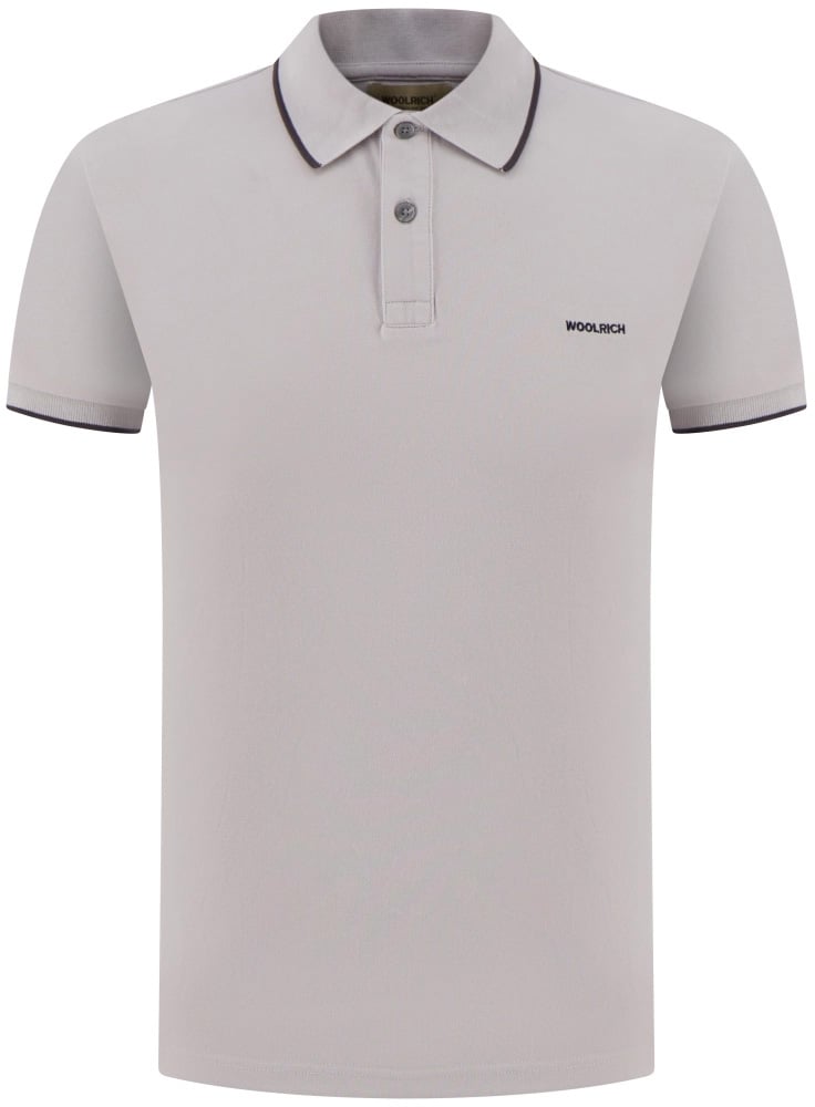 Woolrich Monterey Polo Harbor Mist Grey Grijs
