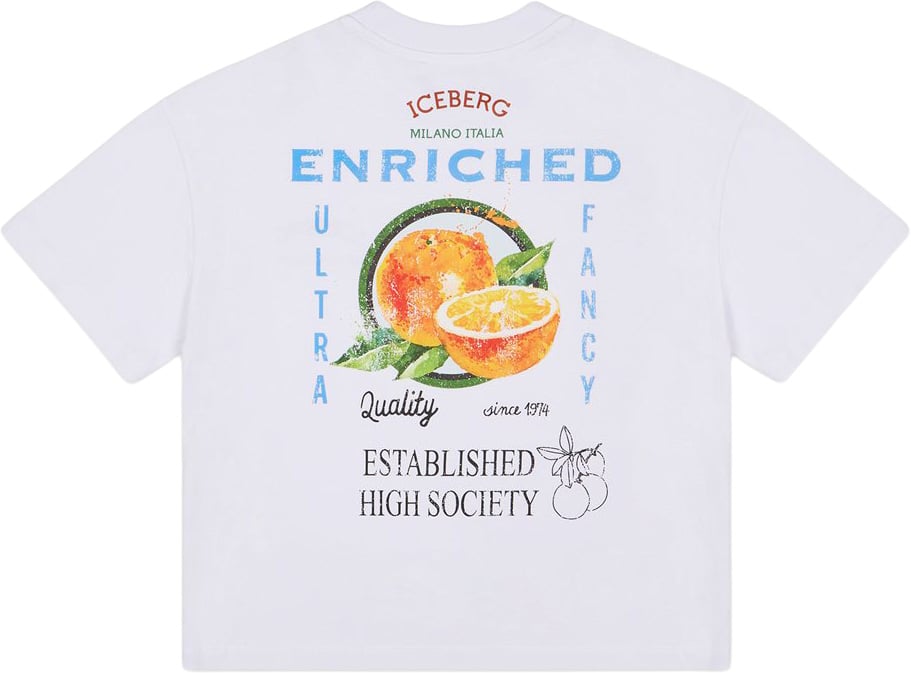 Iceberg t-shirt bianco Wit
