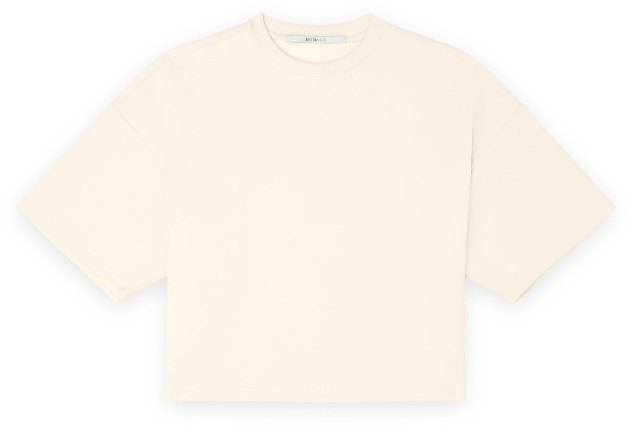 Homage to Denim top soft yellow Geel