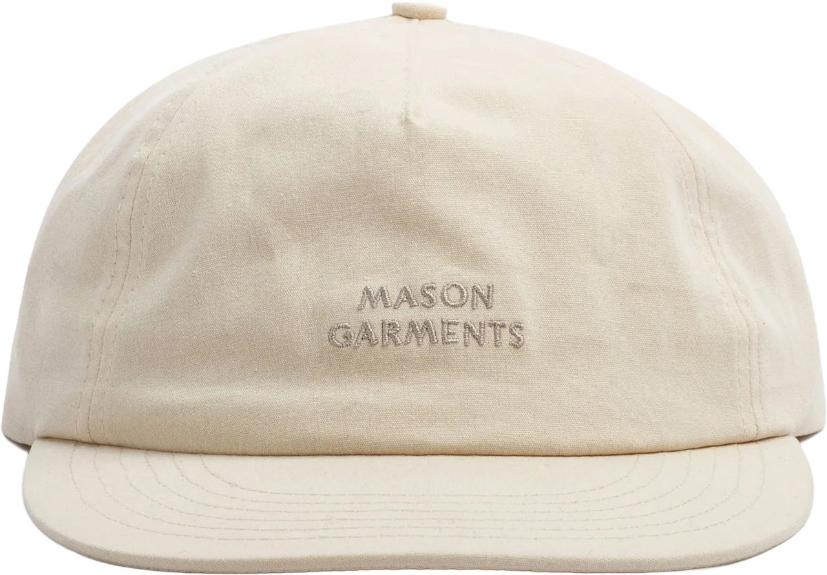 Mason Garments Cap Cotone Beige Wit