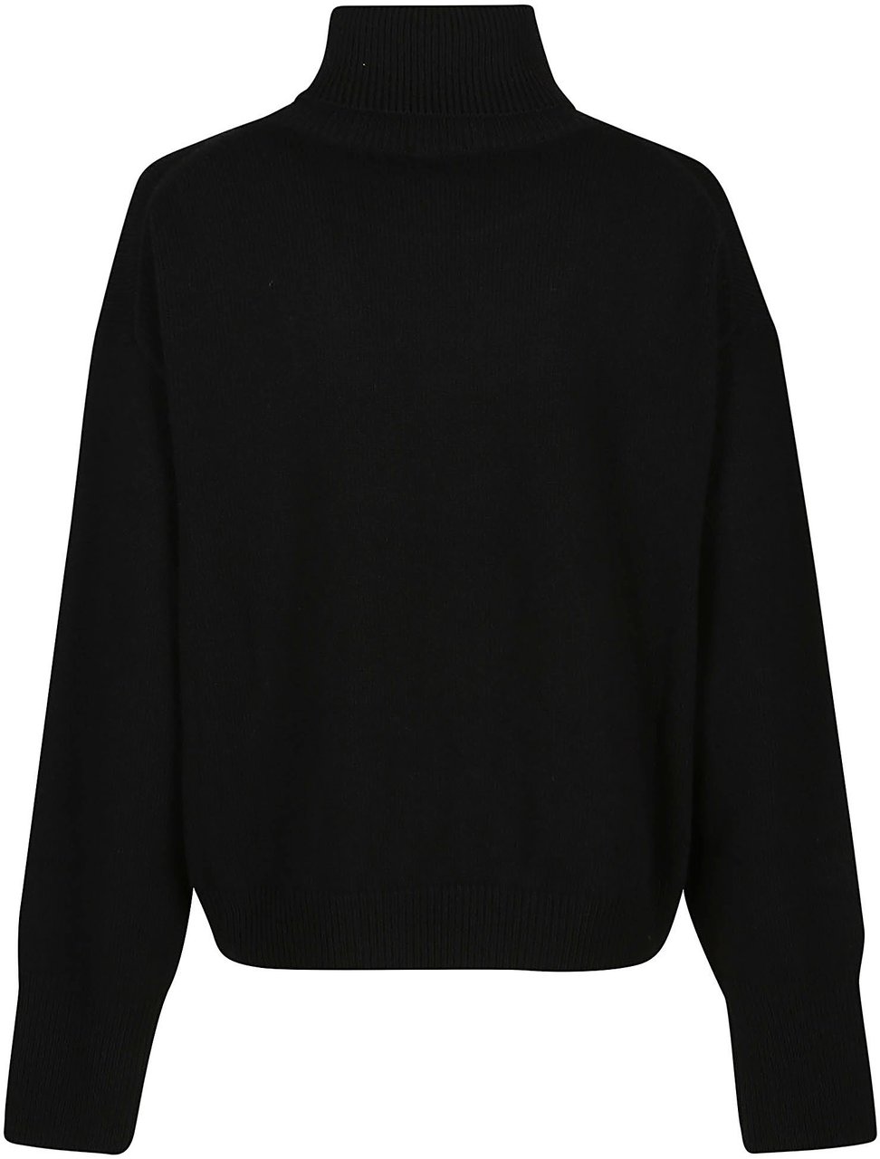 Kenzo Boxy  Crest Turtle Neck Sweater Black Zwart