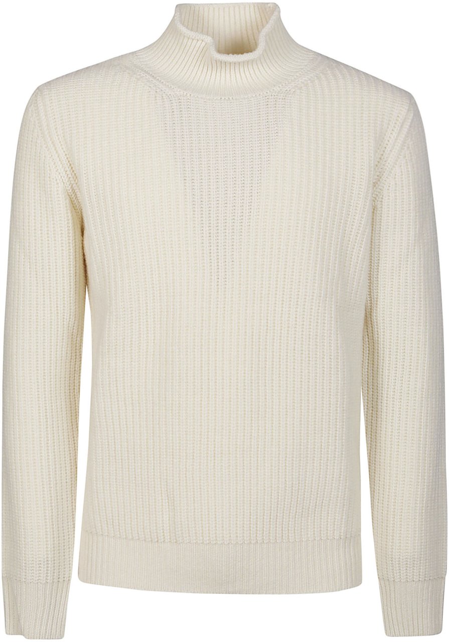 Kangra Turtle Neck Sweater White Wit