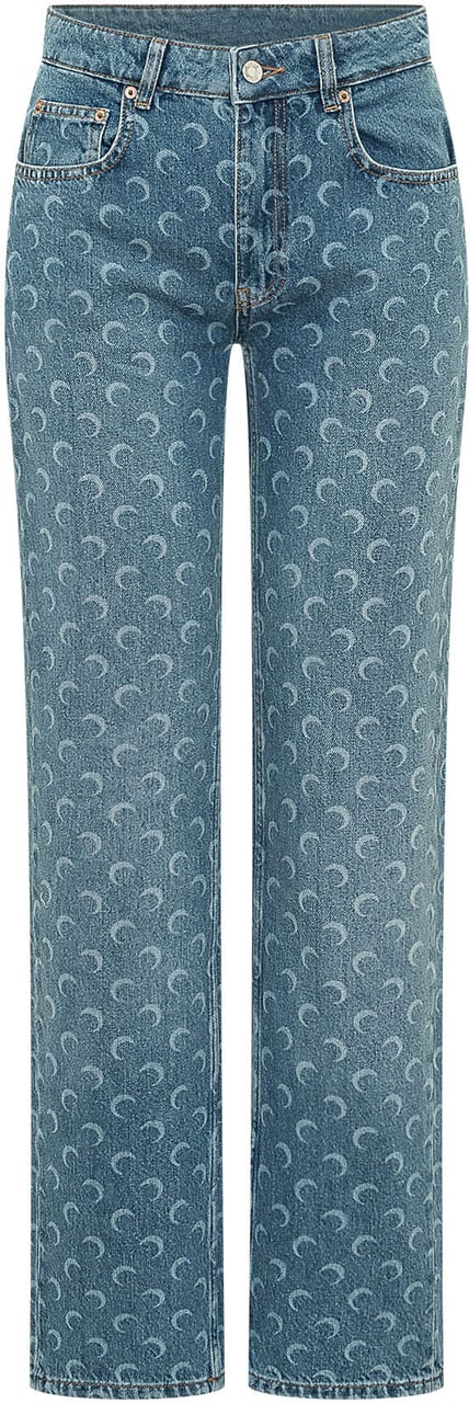 Marine Serre Jeans Blue Blauw