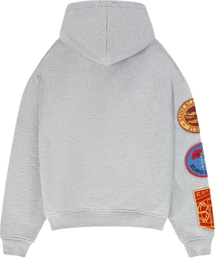 Saint Blanc Applique Zipper Grey Grijs