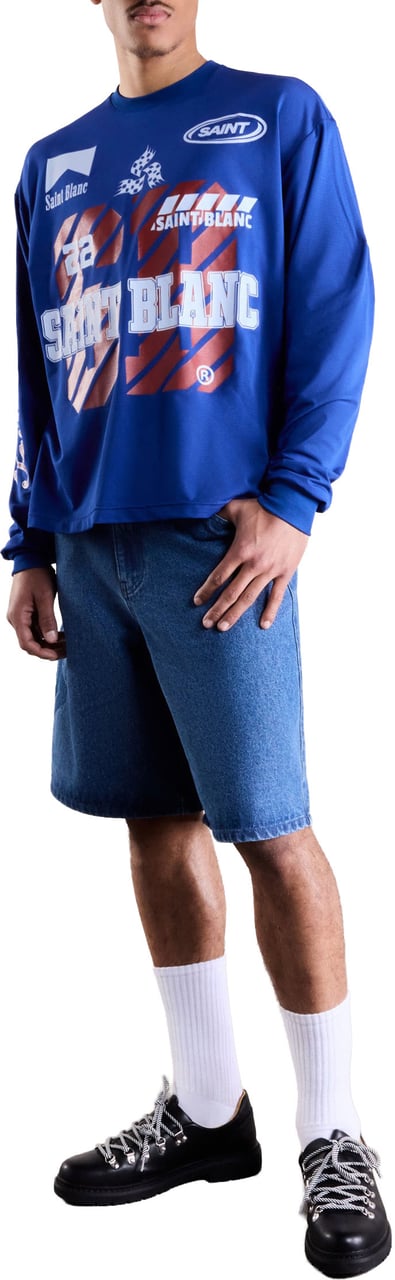 Saint Blanc Sponsorship Mesh Jersey Blauw