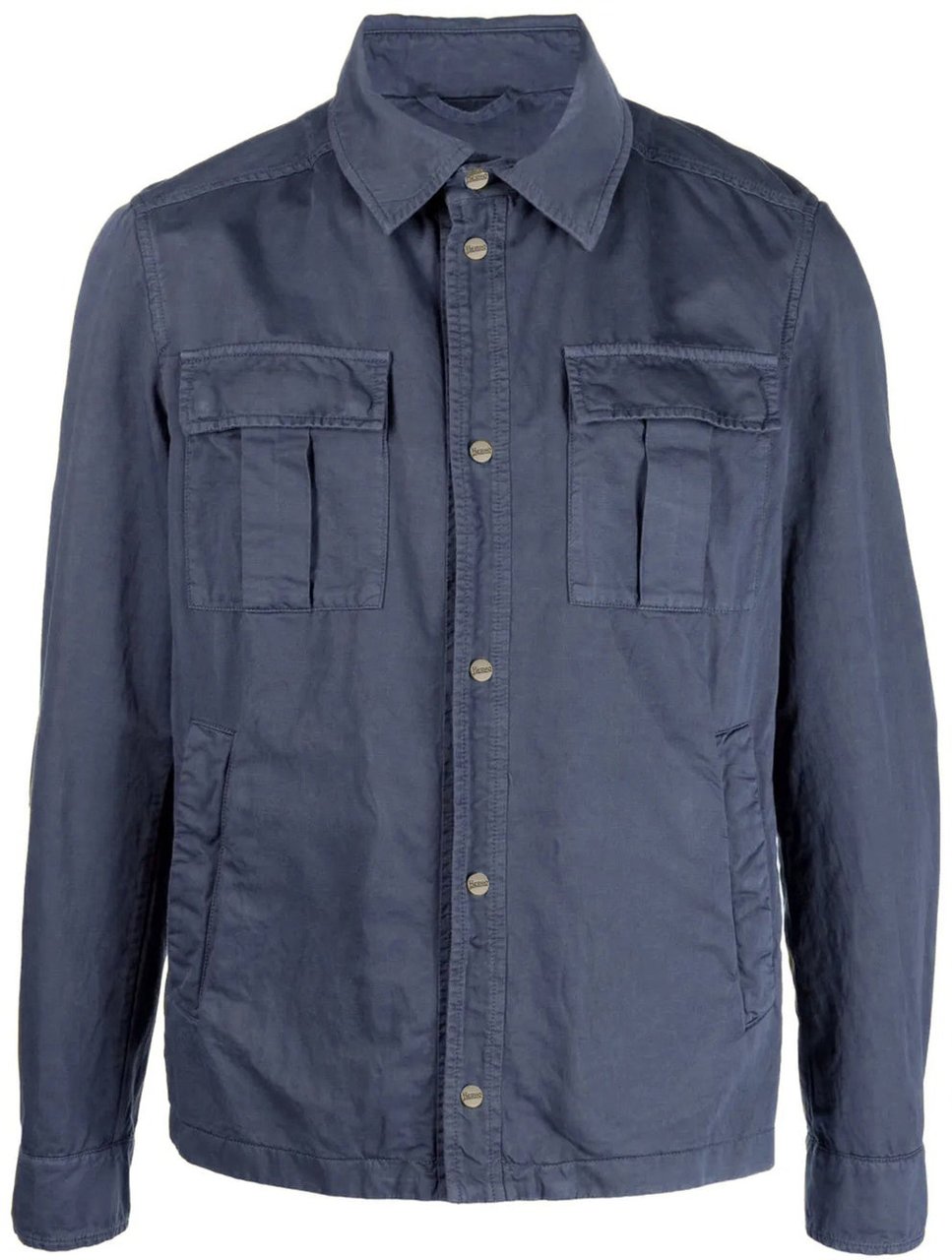 Herno Herno Chest-Pockets Shirt Blauw