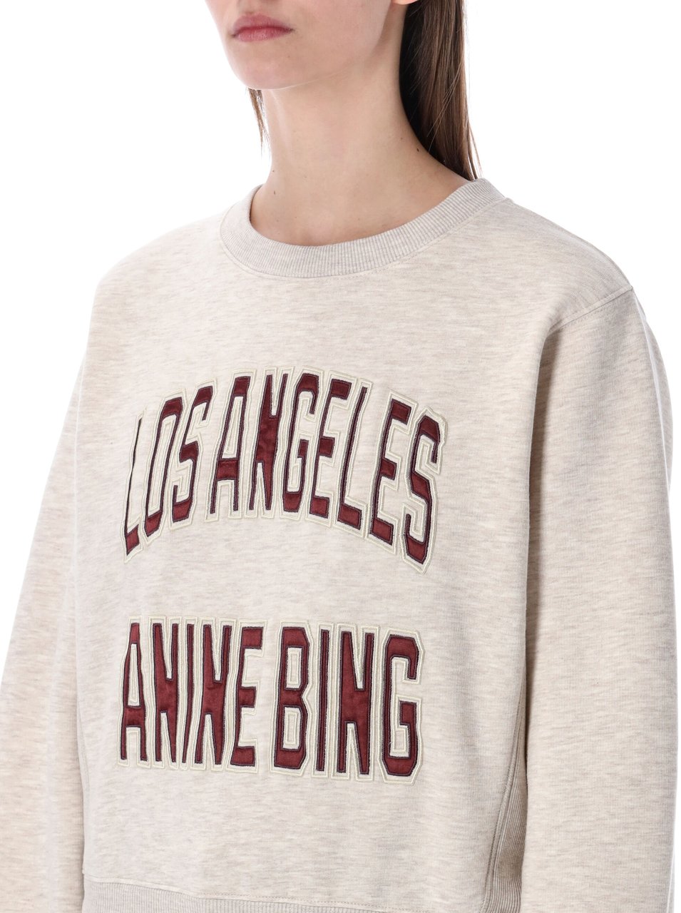 Anine Bing La Fleece Oatmeal Melange Taupe